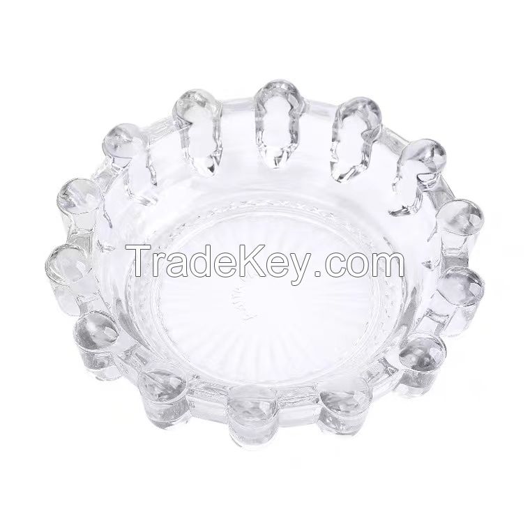 luxury glass ashtray high quality tabletop ash tray cheap factory 