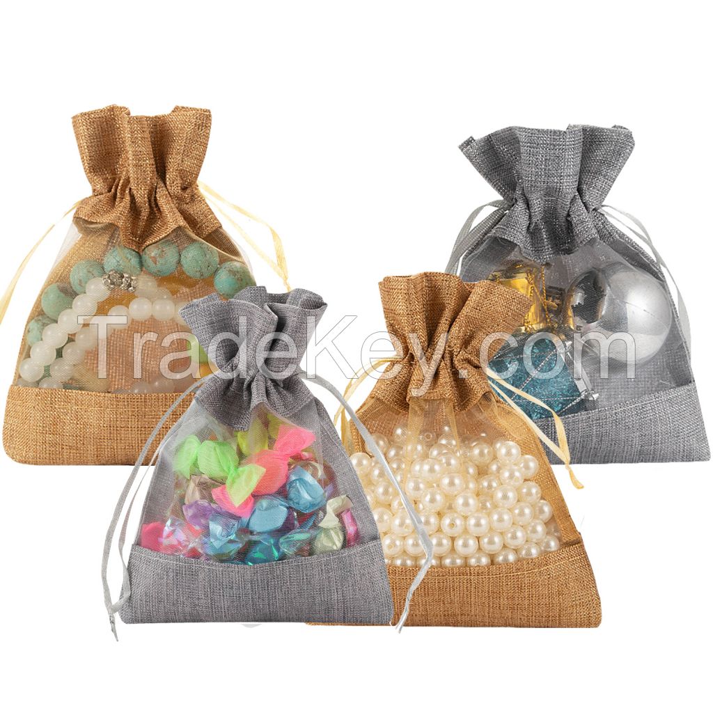Jewelry Storage Bags Kits Zipper Cloth Bags Buddha Beads Bracelet Packaging Bags Gifts Packaging Bags