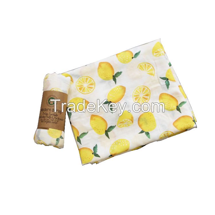  Super soft baby muslin blanket bamboo cotton baby swaddle blanket