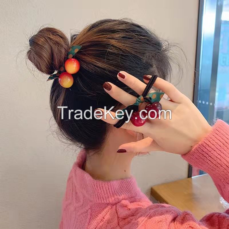 Simple Style Cherry Bow Headband