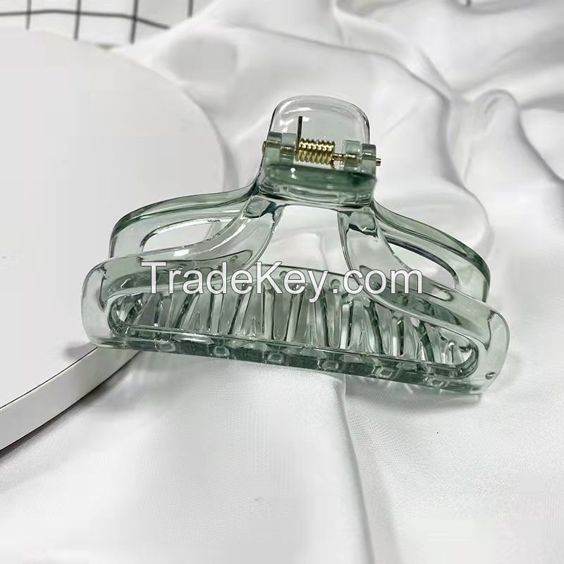 Simple Transparent Big Hair Claw Clip