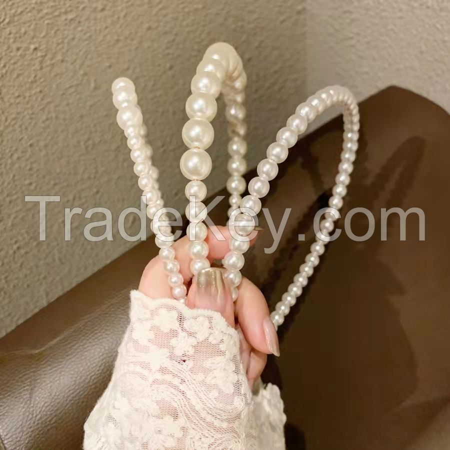 Vintage Style Pearl Hairband For Girls