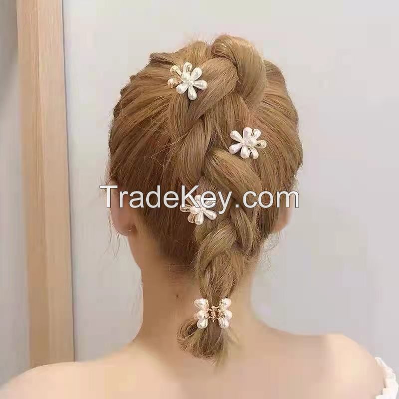 Children's Little Pearl Flower Hair Grab Clip