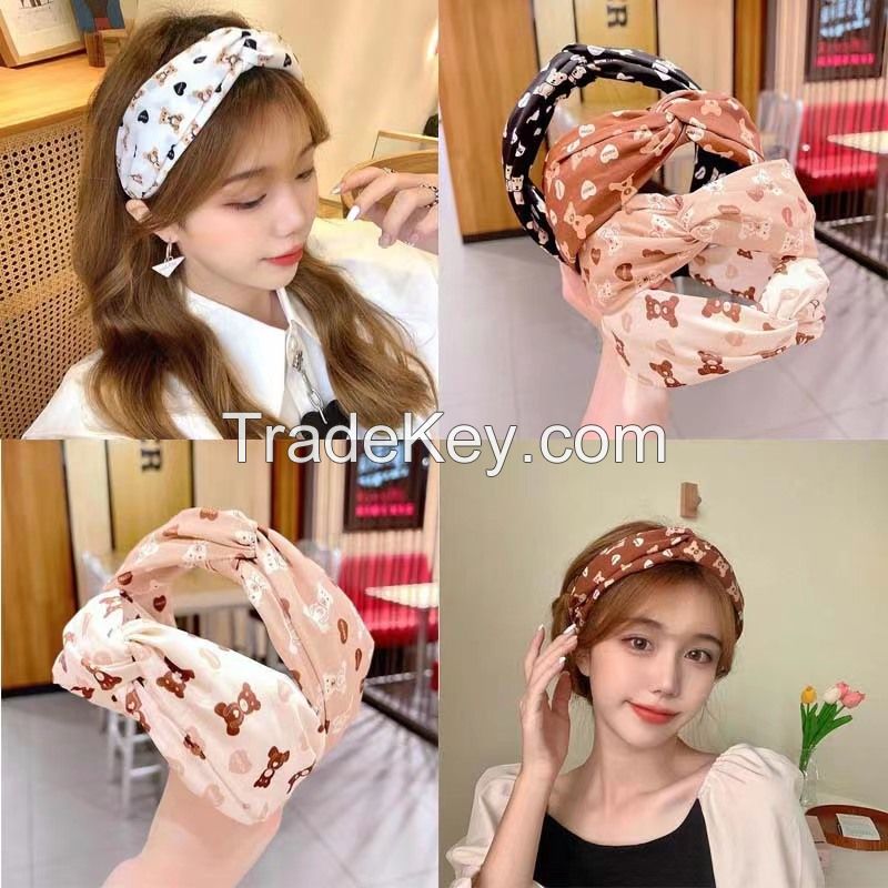 Simple and Versatile Fabric Wide-brimmed Headband For Girl