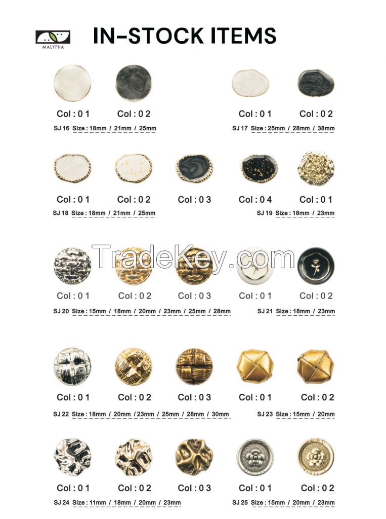 MALYPHA BUTTON Metal button series