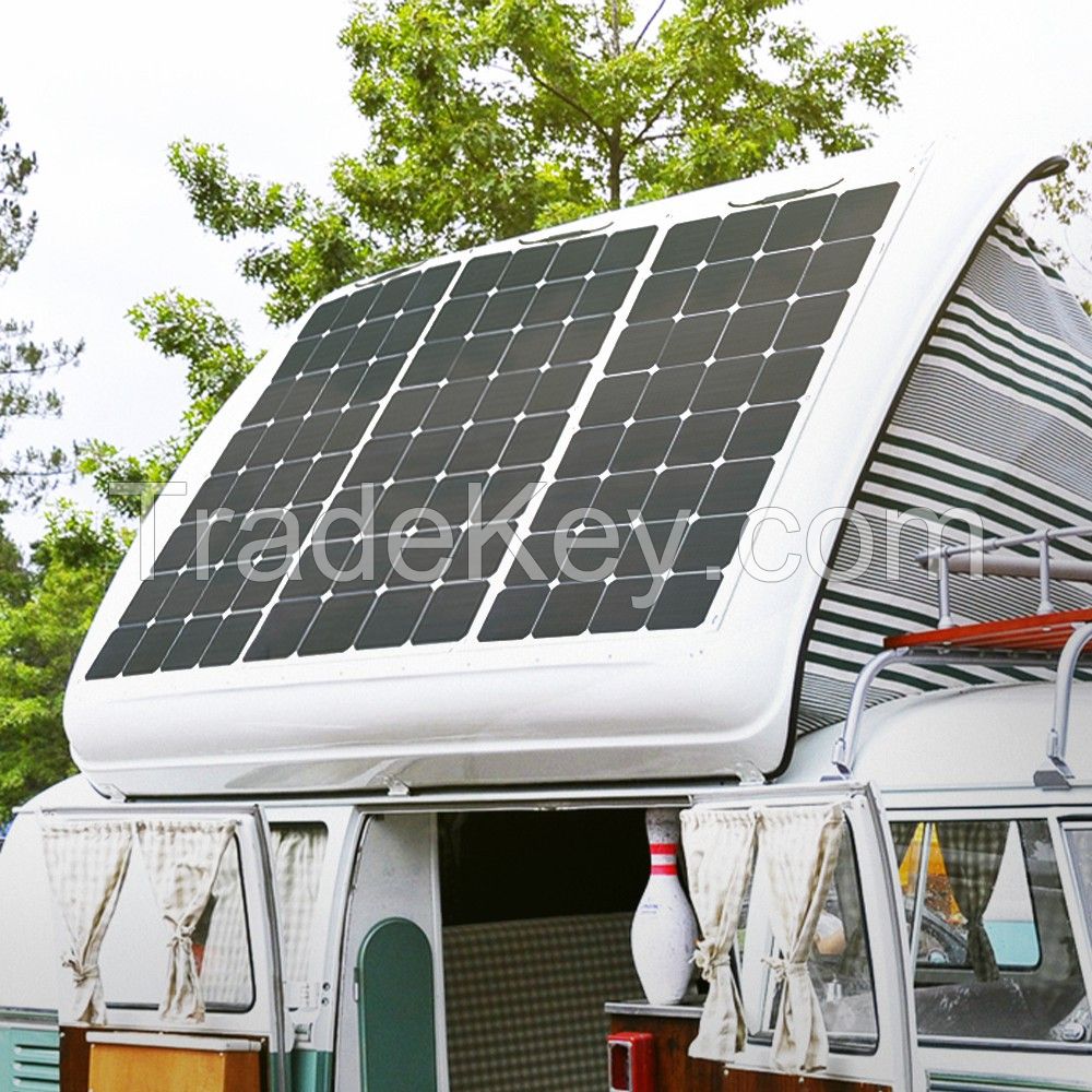 Solarparts 100W ETFE Film Sunpower Flexible Solar Panels for RV