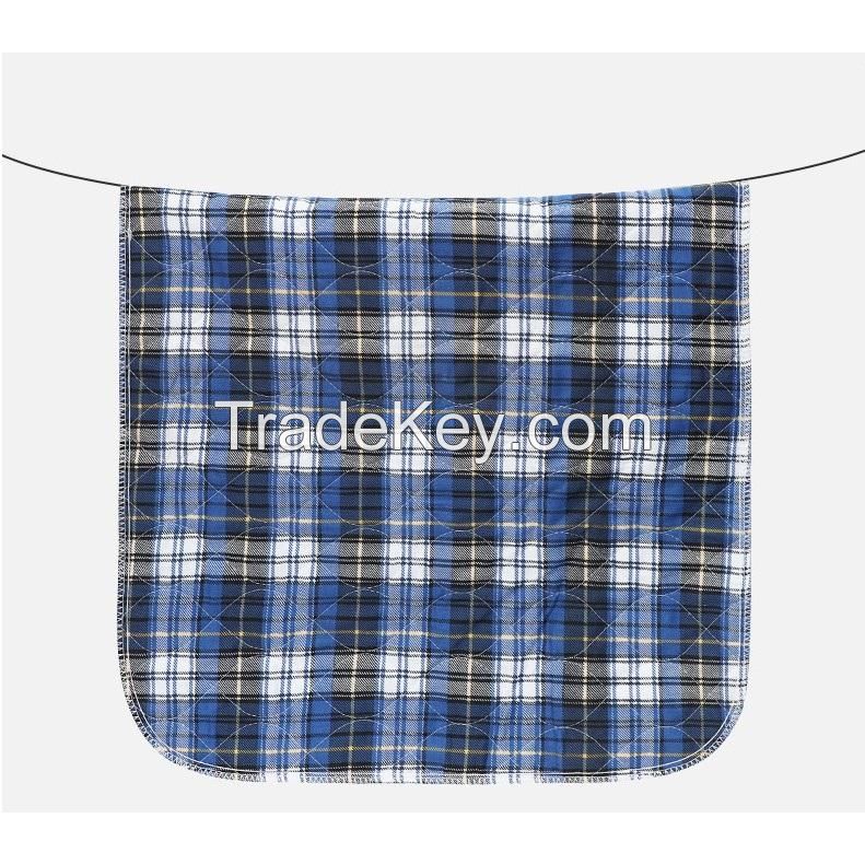 Factory Direct Wholesale Plaid Washable Underpad For Bed