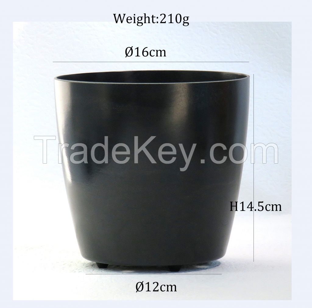 Simple Bamboo Fiber Biodegradable Flowerpot New Household Thickened La