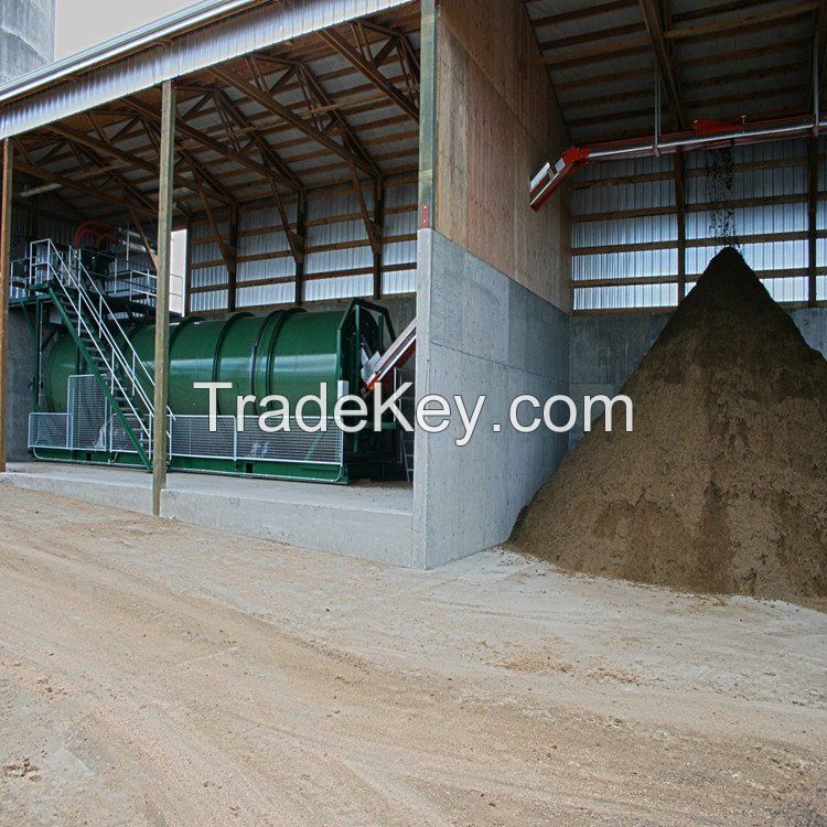 Equipment for processing cow manure, chicken manure, pig manure and sh