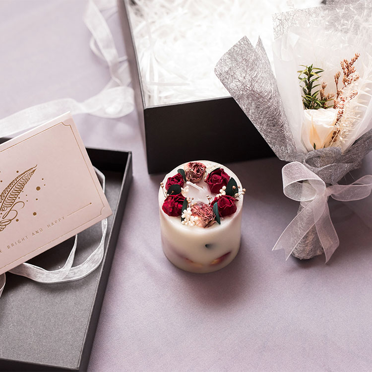 dried flower gift flower scented candle gift set candle scented candle