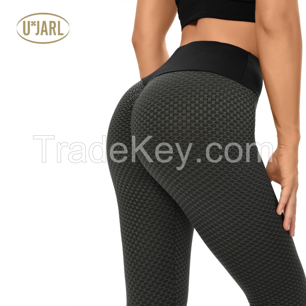 High Waist Butt Lifting Pants Women Sportswear Leggings For Fitness Gym Clothing Seamless Scrunch Booty Tight