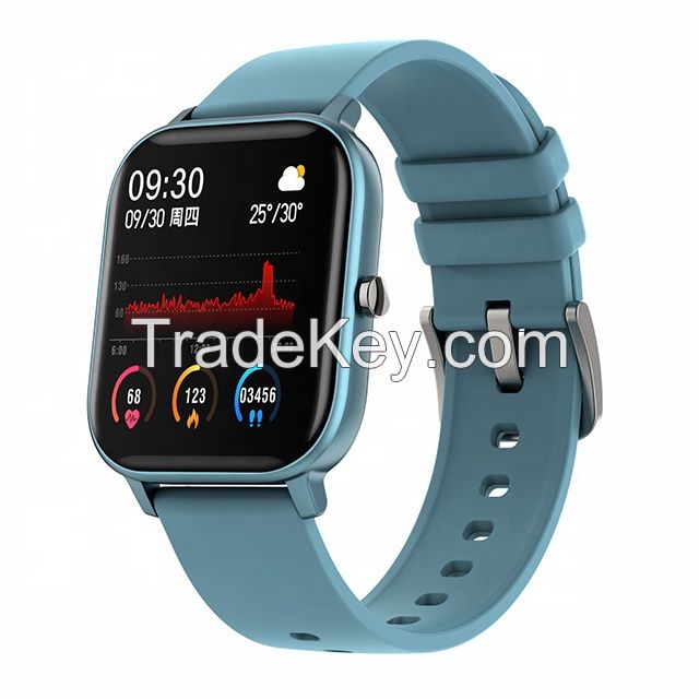 2022 Hot Sale 1.4 Inch TFT Color Screen 240*240 Fitness Tracker Blood Pressure Women P8 Smart Watch