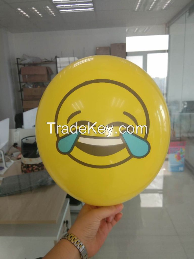 Custom Emoji Print Latex Balloon