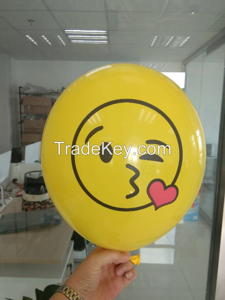 Custom Emoji Print Latex Balloon