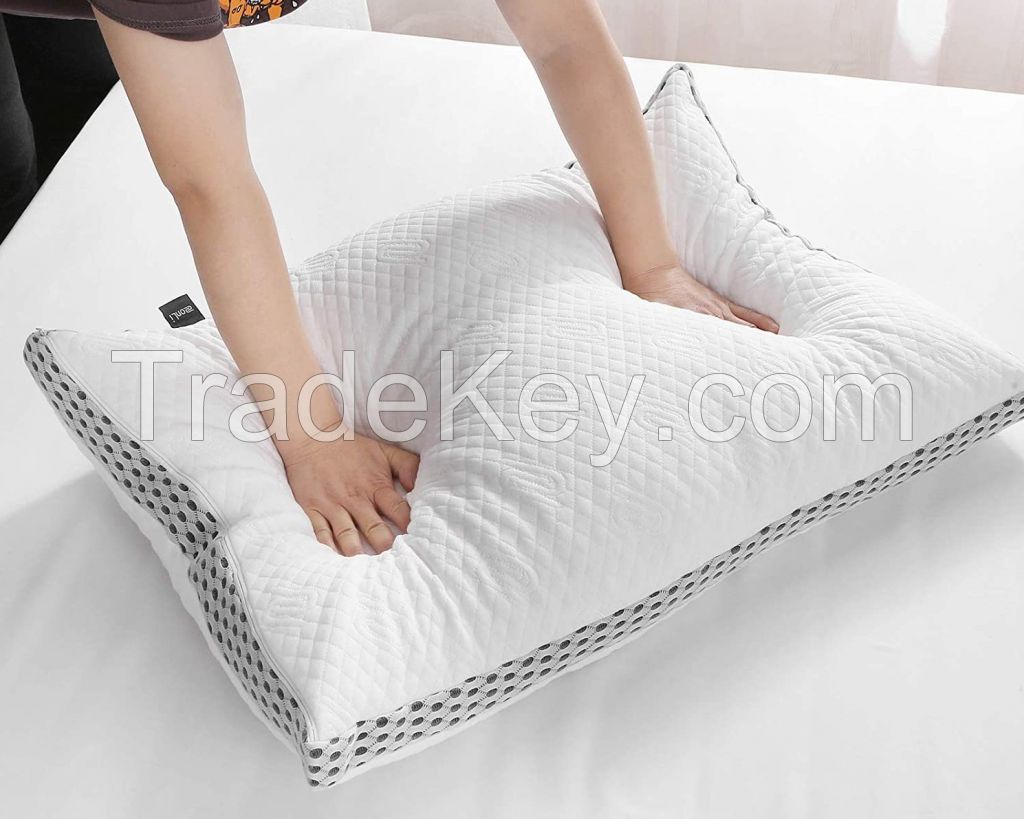 High Quality Sleeping Protect Neck And Head Soft Shredded Memory Foam Pillow