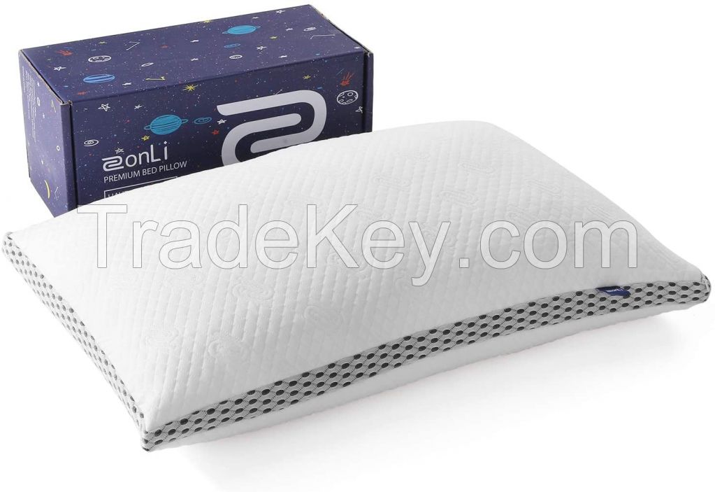 High Quality Sleeping Protect Neck And Head Soft Shredded Memory Foam Pillow