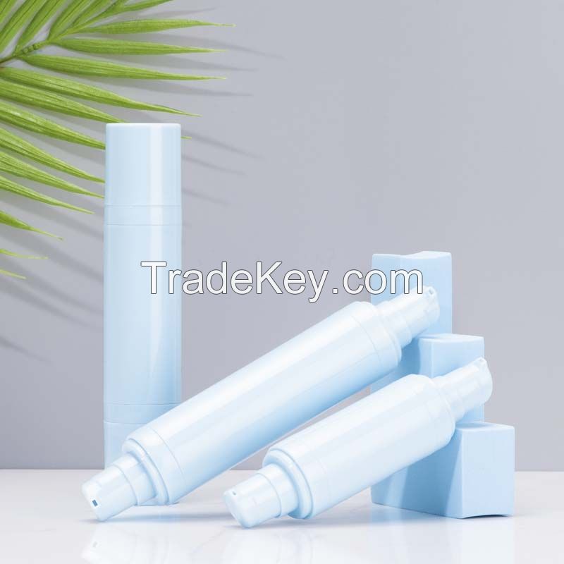 Double Headed Plastic Bottle Cosmetic Packaging Two Contents in One Bottle