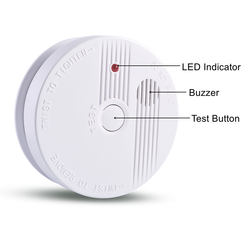 EN14604 certified 10 Years Lithium Battery Standalone Fire Alarm smoke detector