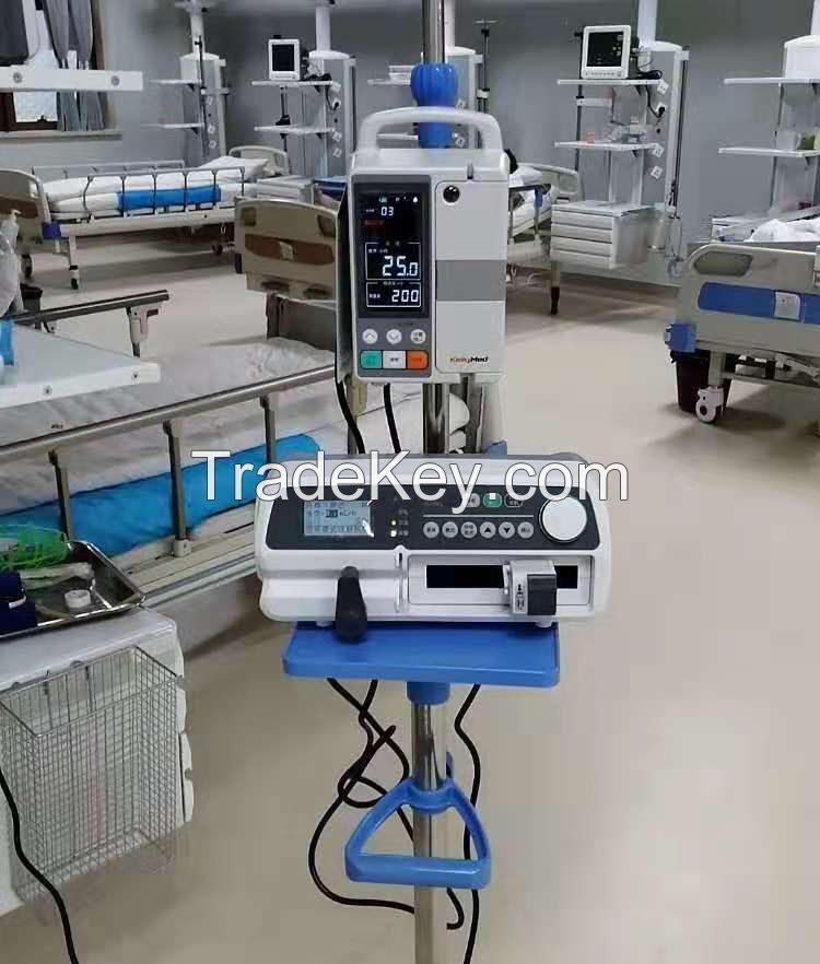 Multi Drug Library Size Automatic anti-bolus and calibration medical syringe infusion pump