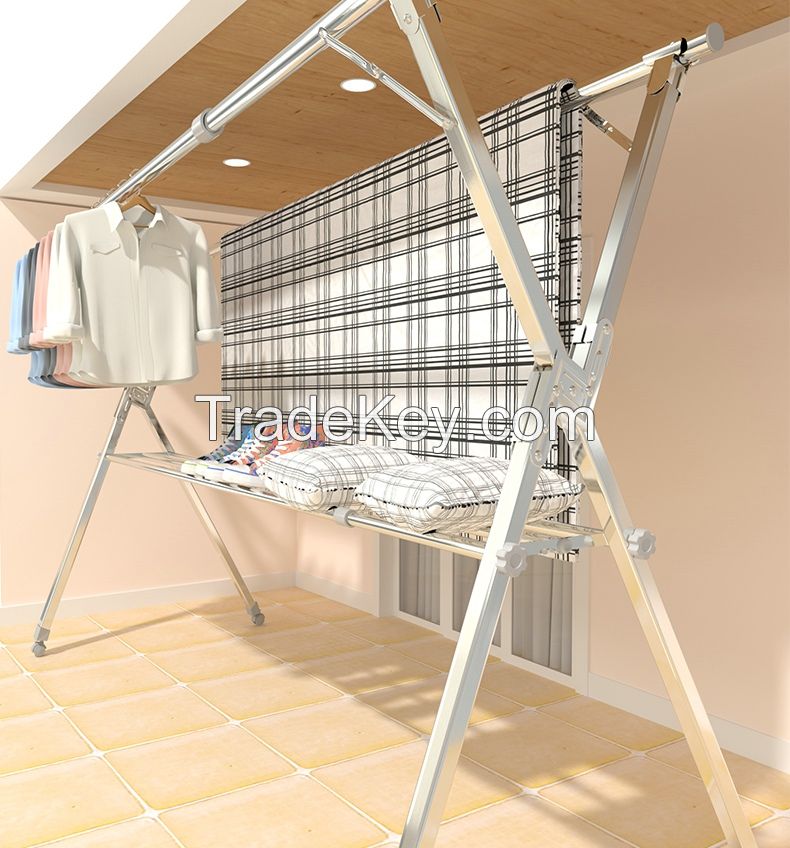 Folding drying racks (Type X)ï¼ŒWith shoe rack