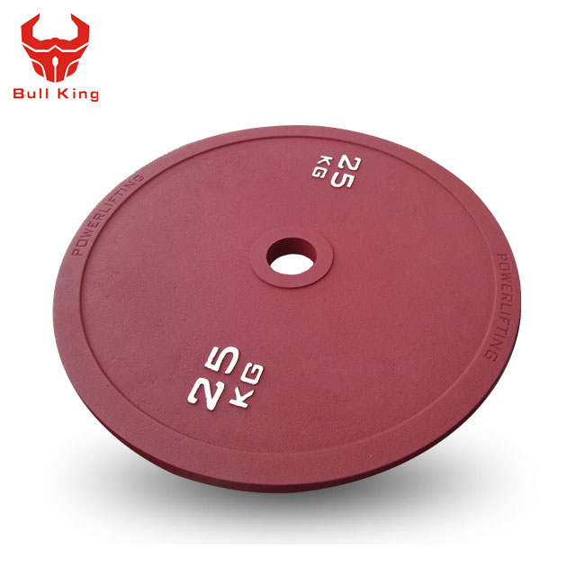 Cast steel power lifting plates for gym training