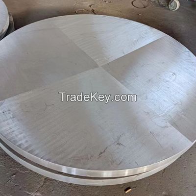 Drilled B265 Gr2 / SA105 Explosion Bonded Clad Plate Tubesheet for Heat Exchangers