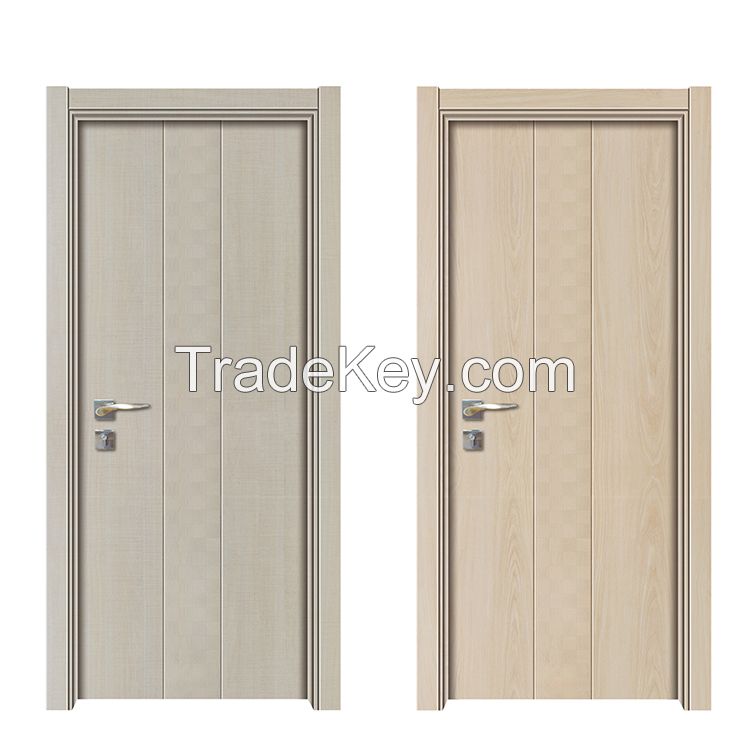 Wood plastic composite sound proof interior door