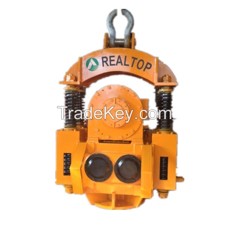 Pile hammer, electric vibro hammer RT-150A, crane type pile driver  for casing pile