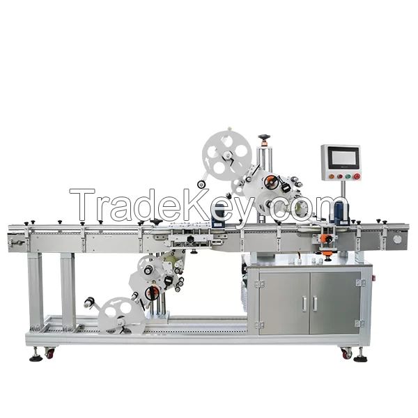 Automatic top&bottom labeling machine