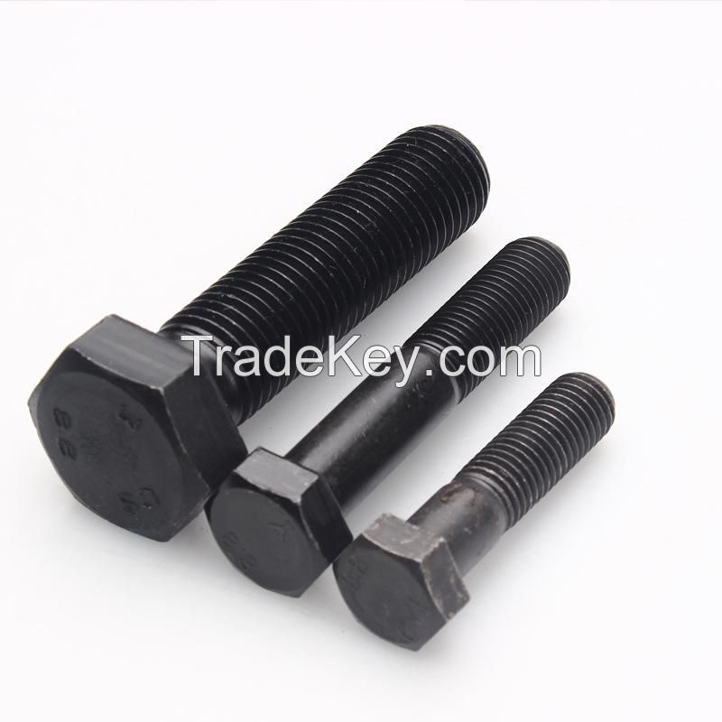 fastener manufacturers DIN931/DIN933 hex bolt and nut steel hex screw