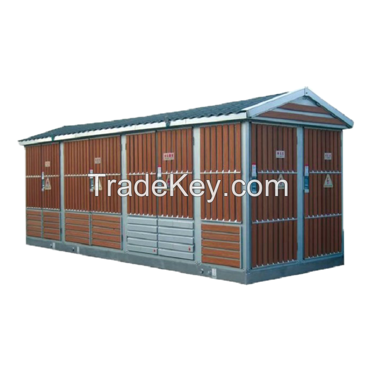 Outdoor Power Distribution Transformer Compact Box Type Prefabricated Combined Substation