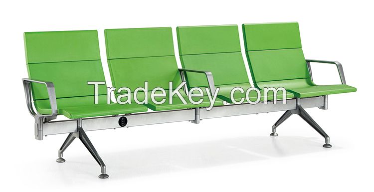 Foshan Mingle Modern Design High Quality 3~5 Seat Pu Material Airport Public Waiting Room Chair