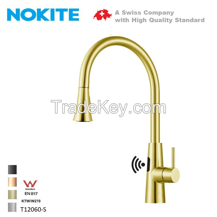 sensor faucet stainless steel faucet kitchen faucet pvd gold sensor  boiling water faucet pullout  bathroom