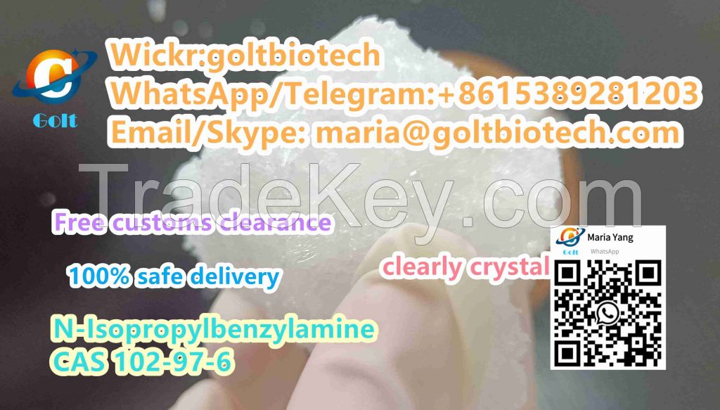 N-Isopropylbenzylamine CAS 102-97-6 crystal Wickr:goltbiotech