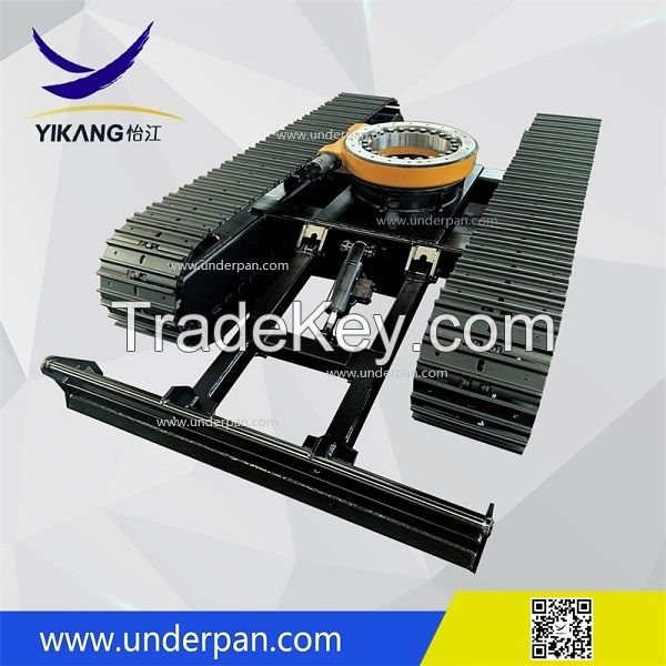 Custom seawater desilting robot crawler steel track undercarriage with slewing bearing from China YIKANG