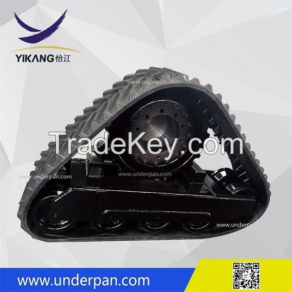 Custom Designed Crawler Fire Fighting robot chassis Rubber Track Undercarriage from China YIKANG