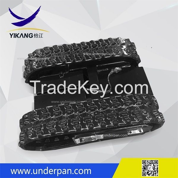 Hot sale 6 -10 ton crawler cane harvester chassis rubber track undercarriage from China YIKANG