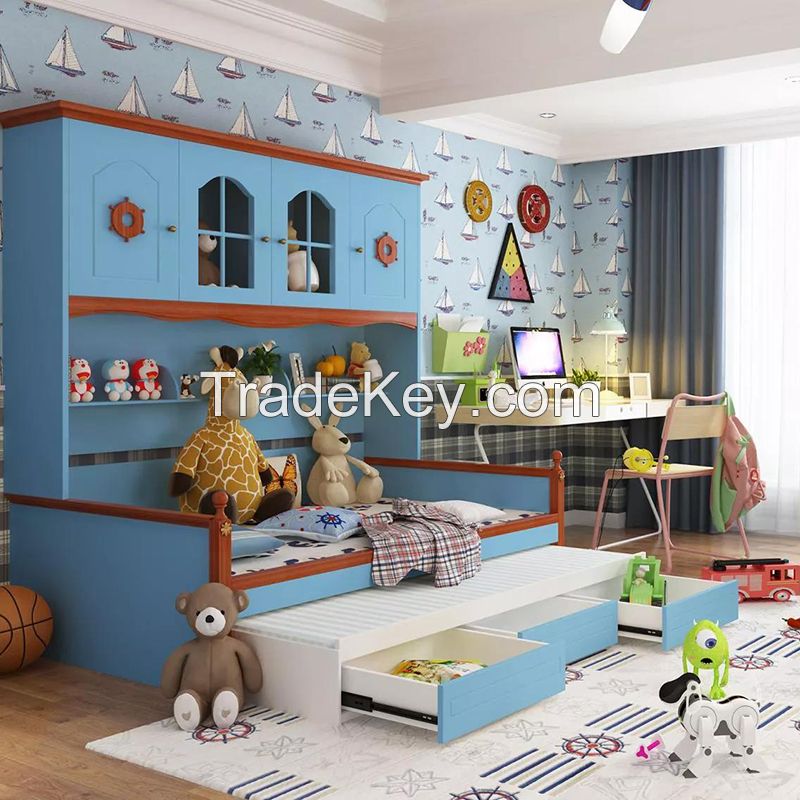 Umikk Kids Bunk Beds Solid Wood Bed Frame Easy Assembly Customized Bed
