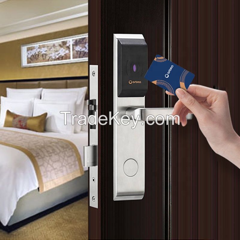 2022 intelligent Wireless Rfid Card Hotel Door Lock Smart Locks Management System