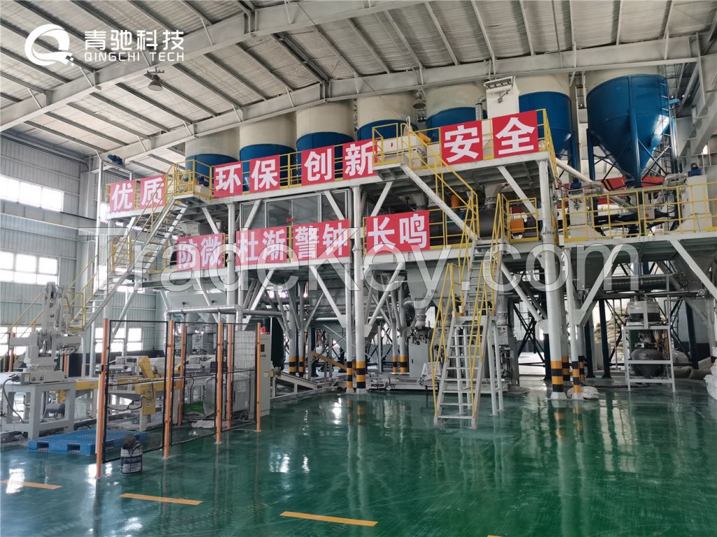dry mortar mix plant, tile adhesive production line, wall putty mixing equipment