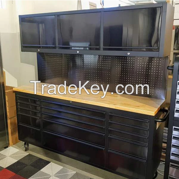 72 inch toolbox stainless steel tool cabinet on wheels