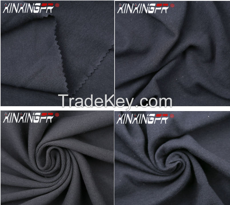 cotton/cotton/nylon/CVC flame retardant knitted fabric