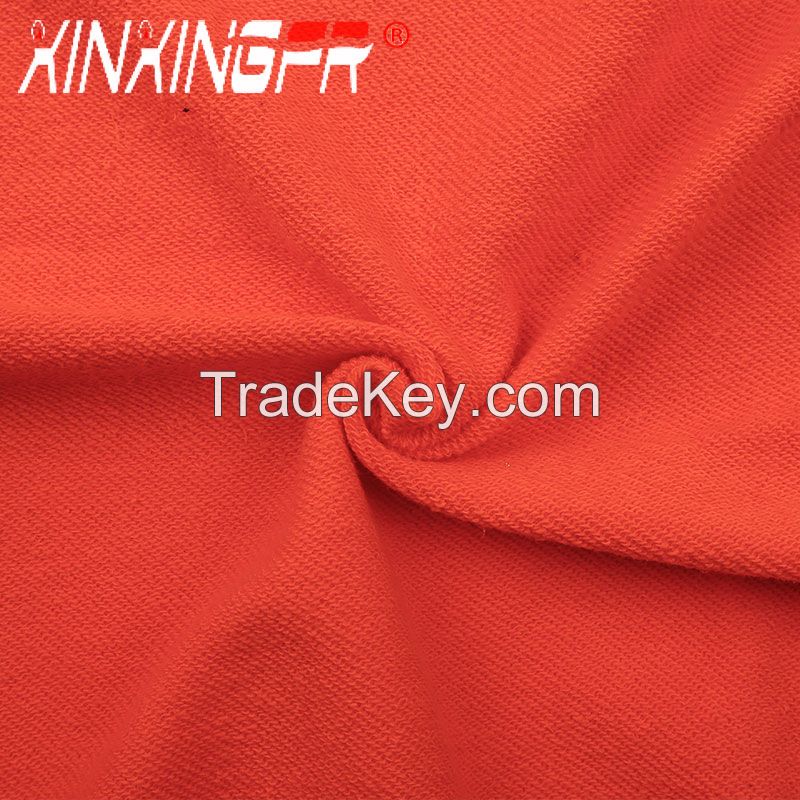 NFPA2112 authentication 100% cotton flame retardant knitted terry fabric for protective clothes