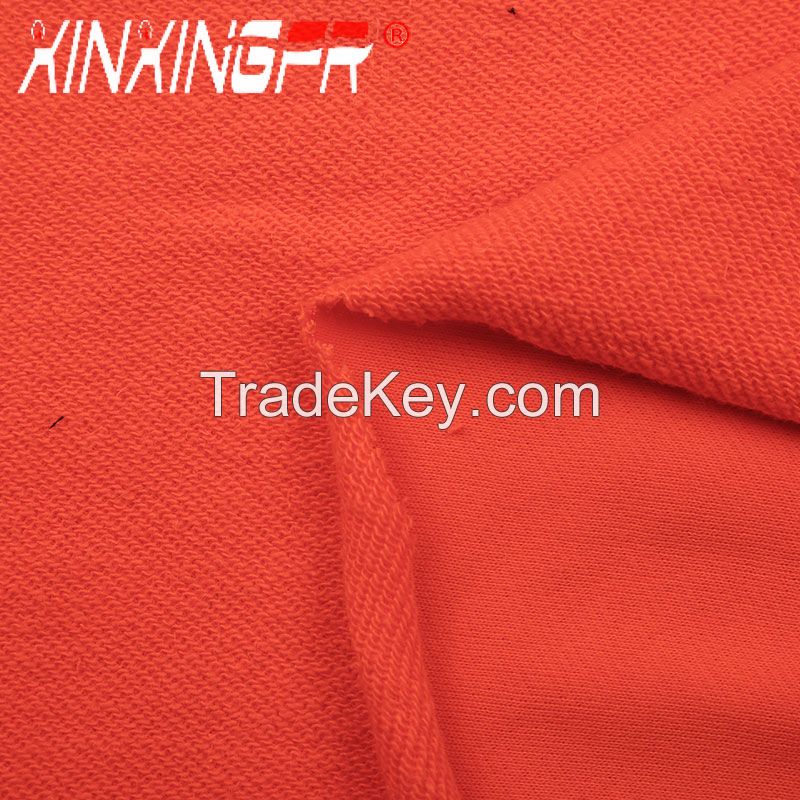 NFPA2112 authentication 100% cotton flame retardant knitted terry fabric for protective clothes