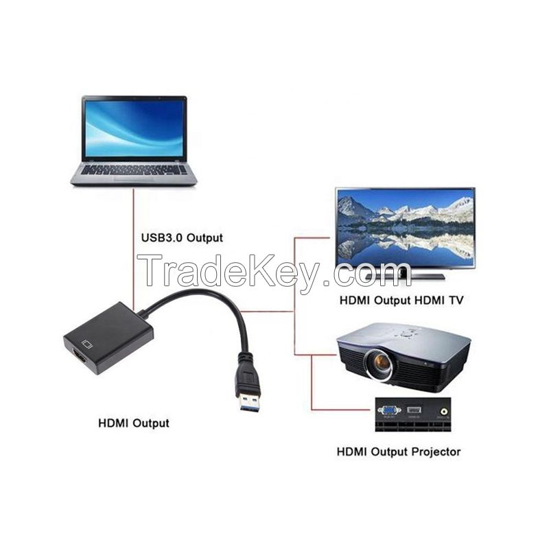 1080p Audio and Video HDMI Converter HDTV to VGA Adapter 1920*1080@60Hz 2 hd / aux dvd scaler composite