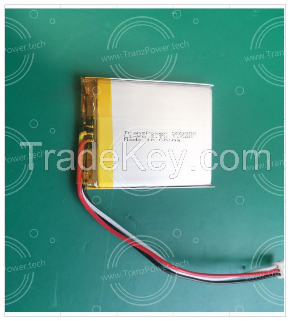 Li-ion Rechargeable Medical Battery Pack 1S1P 3.7V 1.6Ah
