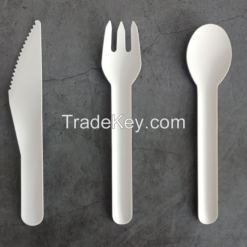 Eco Friendly Disposable Bamboo Dinner Organic Paper Pulp Forks