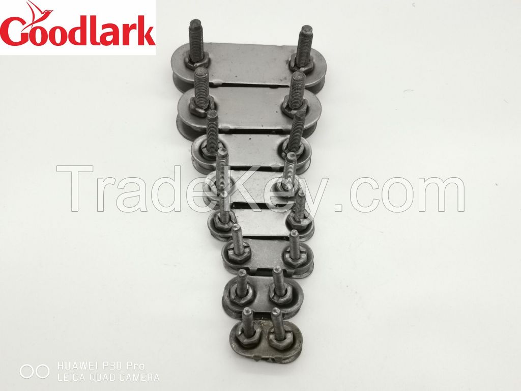 1.5" bolt solid plate belt fastener conveyor belt fastener