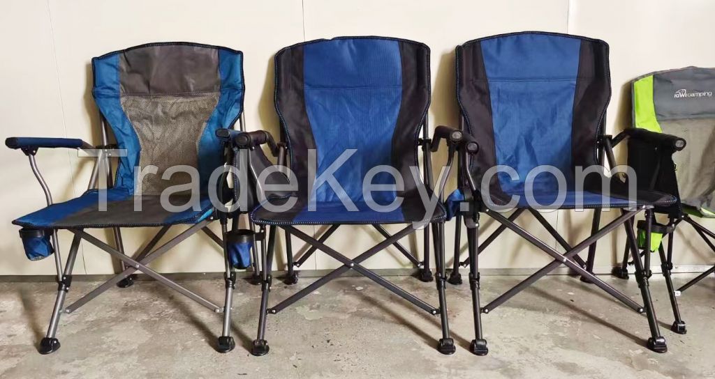 Deluxe High-Back Hard-Arm Camping Chair