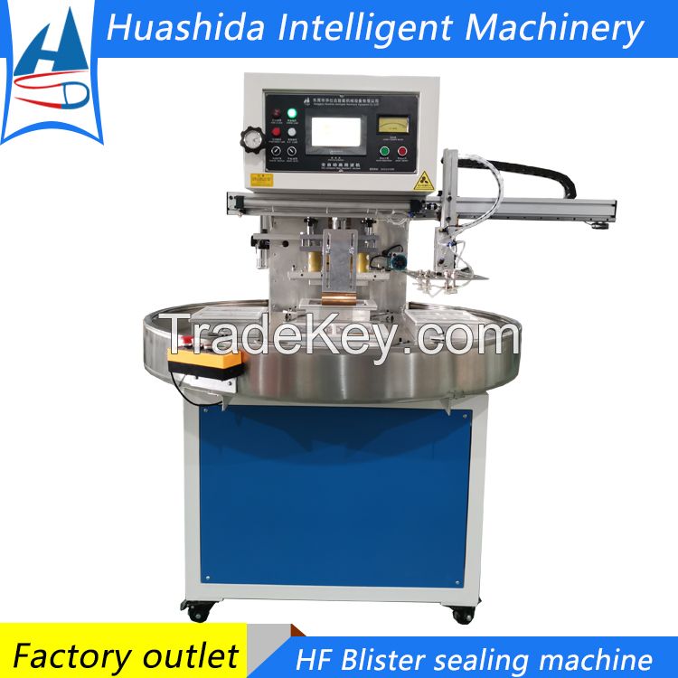High frequency plastic welding machine auto round rotary blister packing machine